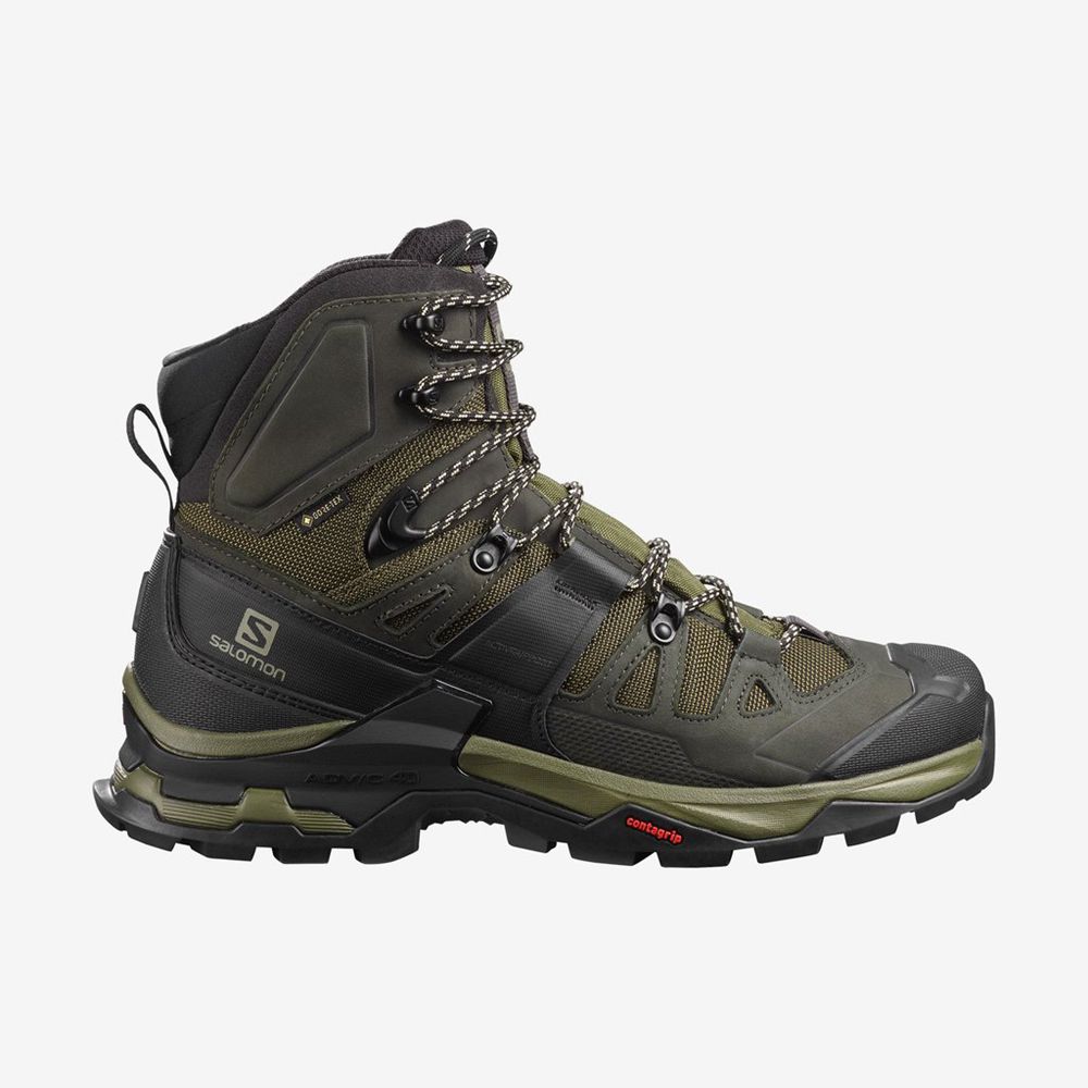 Buty Trekkingowe Męskie Salomon QUEST 4 GTX - Oliwkowe - Polska (715-CSUGKE)